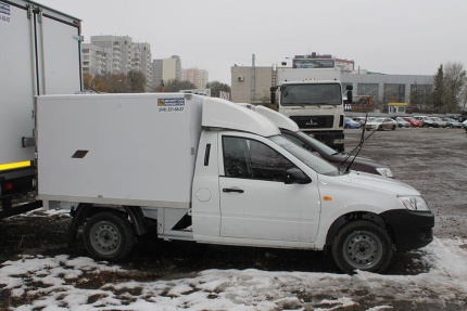 Пикап ВИС 2349 на базе Лада Гранта с изотермическим фургоном