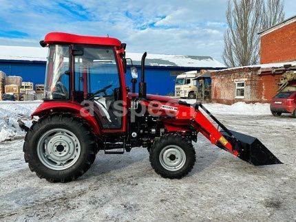 Минитрактор Dongfeng DF-404C G2 с кабиной с фронтальным погрузчиком