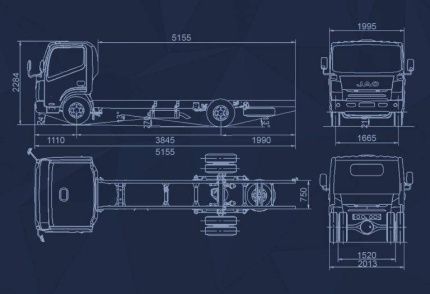 Автогидроподъёмник JAC N 75