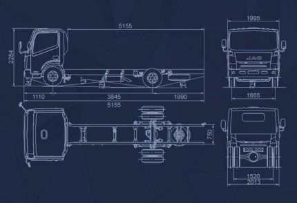 Бортовая платформа JAC N 75