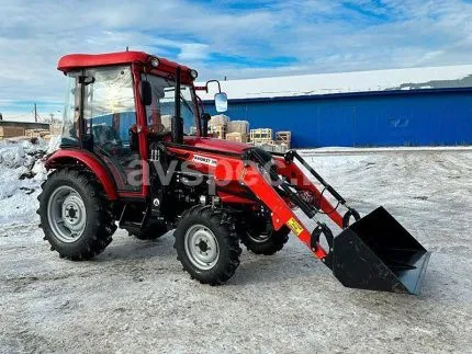 Минитрактор Dongfeng DF-404C G2 с кабиной с фронтальным погрузчиком