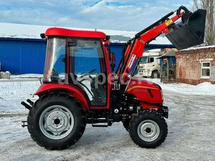 Минитрактор Dongfeng DF-404C G2 с кабиной с фронтальным погрузчиком